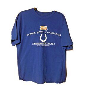 Indianapolis Colts 2004 Super Bowl Champions Football Large T Shirt
